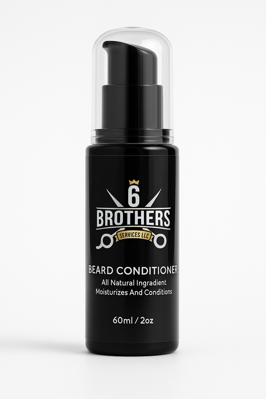 Beard conditioner bottle 60ml with pump dispenser for nourishing and hydrating facial hair.