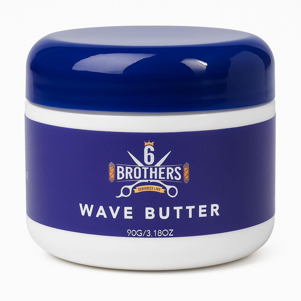 Wave Butter Hair Cream jar with natural ingredients for smooth, defined waves and deep hydration