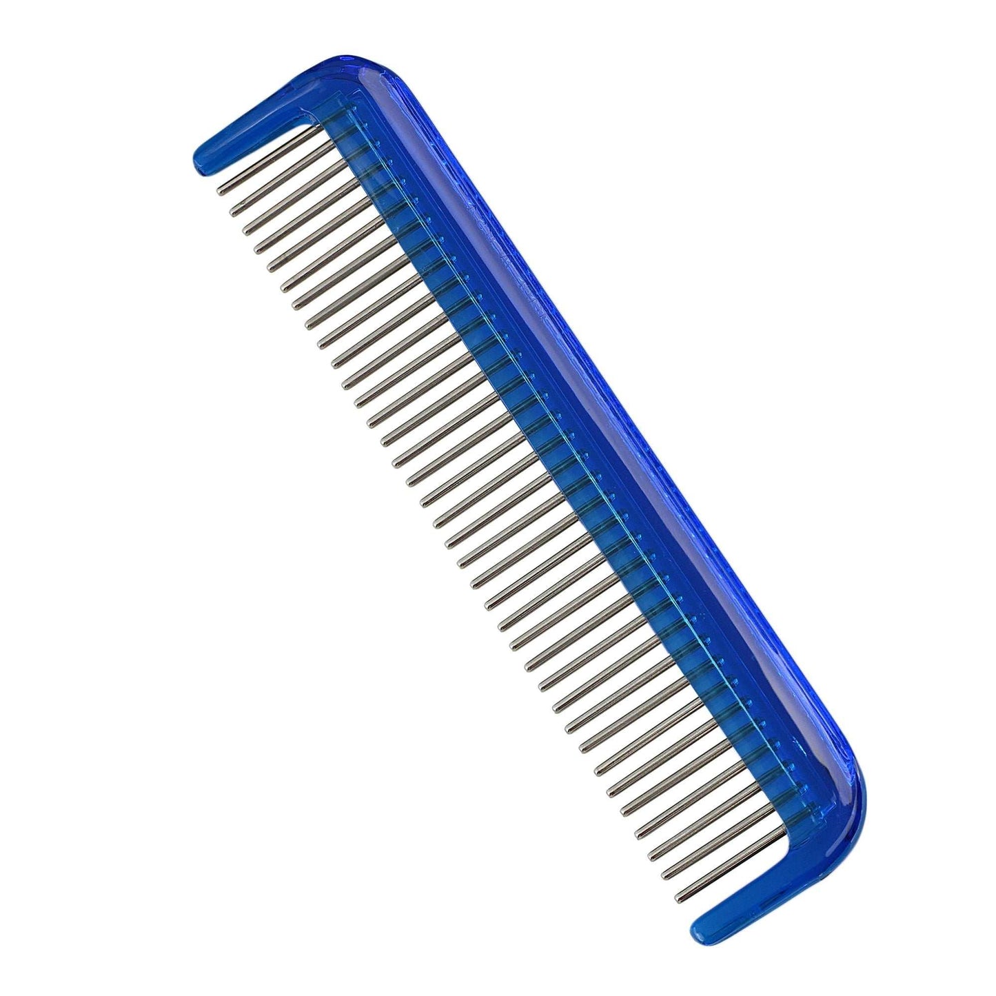 beard and mustache combs with stainless-steel pins for gentle grooming and skin massage in a sleek pouch