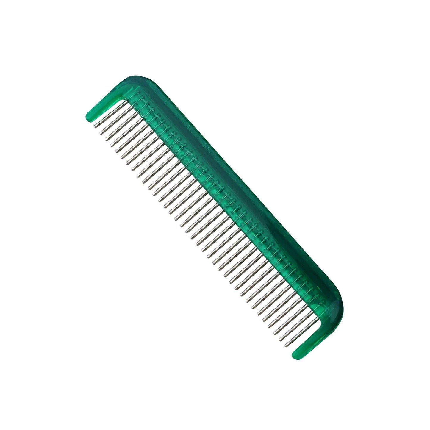 beard and mustache combs with stainless-steel pins for gentle grooming and skin massage in a sleek pouch